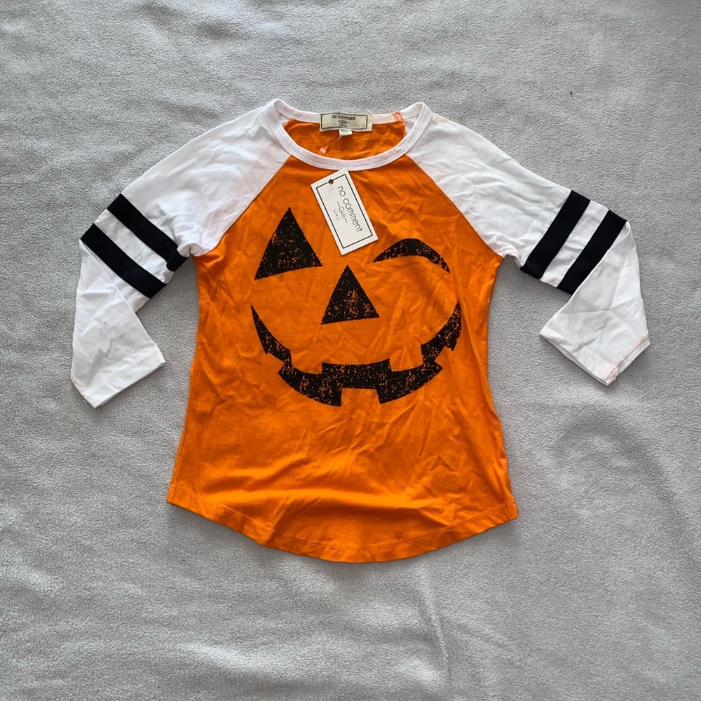 Girls Pumpkin Shirt